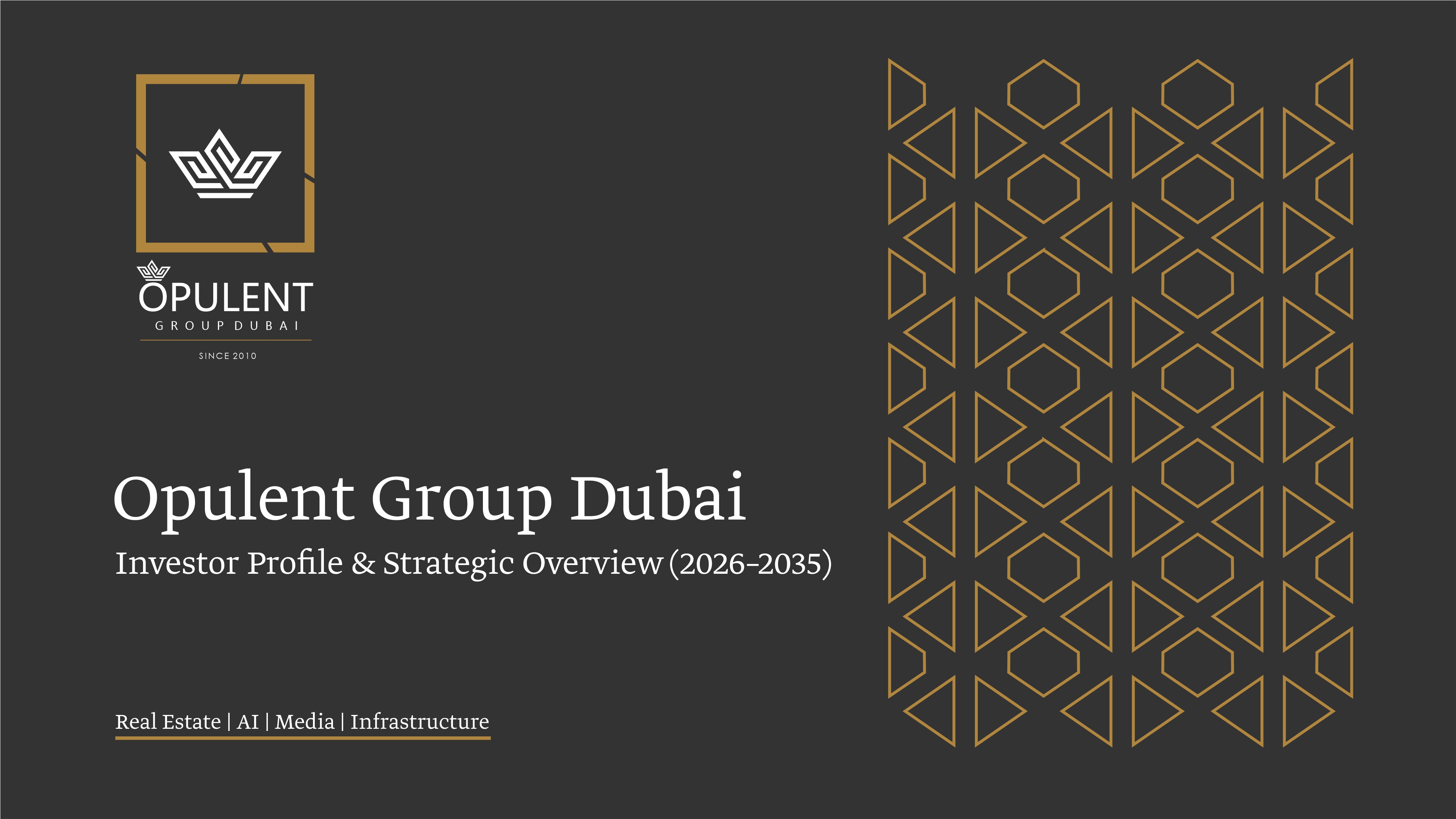 Opulent Investment Profile Design